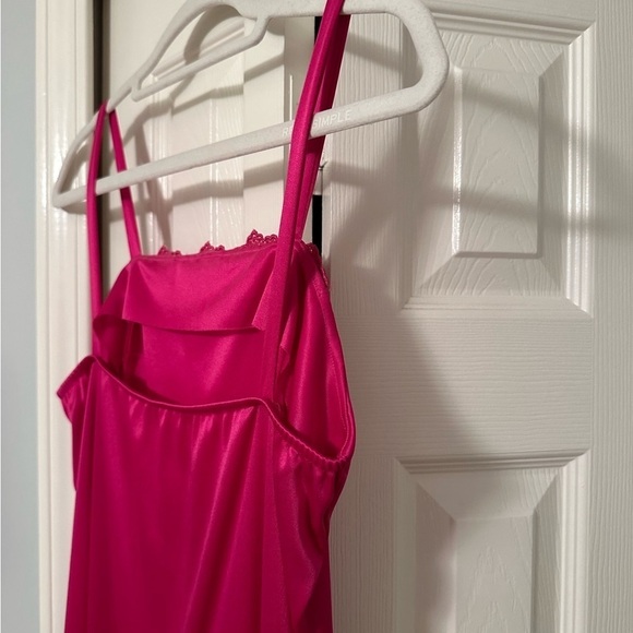 Vintage After Dark Pink Slip Dress and Jacket - Picture 7 of 16